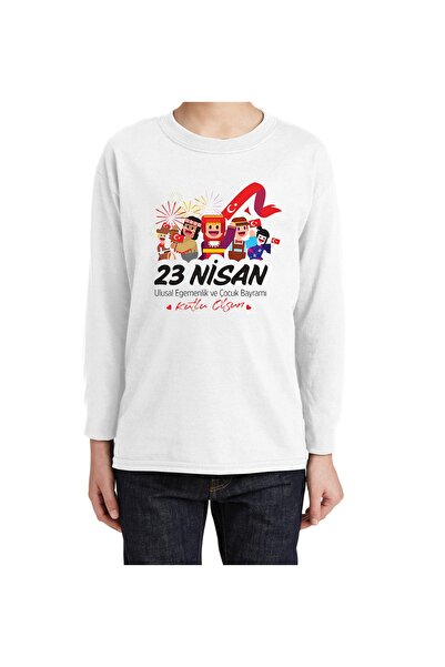 BB T SHIRTS 23 Nisan Çocuk Bayramı Dijital Baskılı %100 Organik Pamuk T-shirt