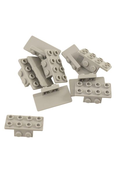 LEGO دعامة توصيل ملحقات Creator الأصلية 1 × 2 - 2 × 4 رمادي فاتح 4 قطع سيتم إرسالها