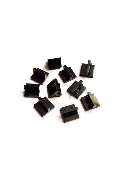 LEGO Original Creator Accessory Connection Part Bracket 2 X 2 - 1 X 2 Black 4 Pieces Will Be Sent