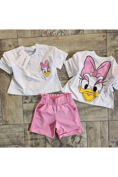 Keywest Kids Daisy Printed Crop Top and Bottom Set