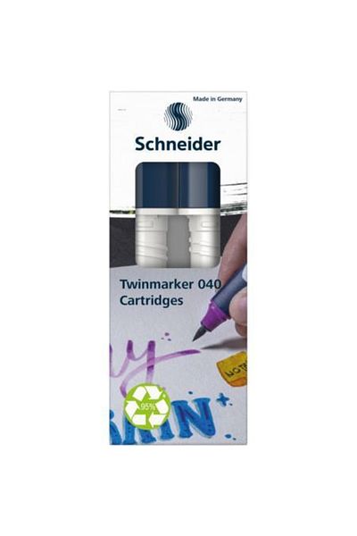 Schneider Pen Schneider Paint-IT 040 Twin Marker Cartridge 2 Pieces Gray