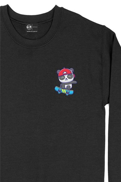 Cix Φούτερ με στάμπα Panda Pocket Design