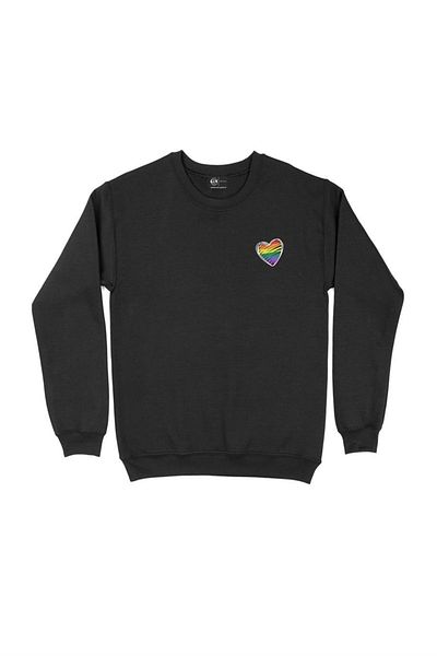Cix Φούτερ τσέπης με στάμπα Rainbow με σχέδιο καρδιάς
