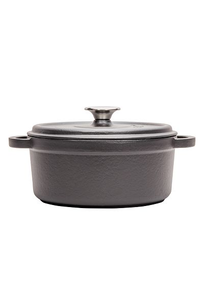 Sürel 28 cm Round Deep Pot with Black Aroma Lid