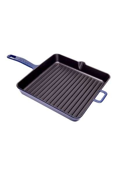 Sürel Blue Grilled Cast Iron Pan 30 Cm