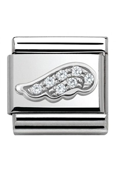 NOMİNATİON Classic Silvershine Oxidised White Wing Charm 330304/16