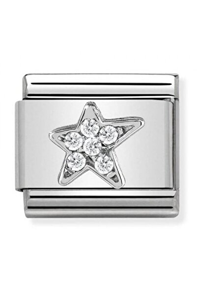 NOMİNATİON Composable Classıc Lınk 330304/25 Asymmetrıc Star Wıth Cz In 925 S...