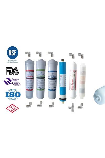 Filtre Dünyası Aquafly Inline 6 Filtre 11 Aşama Arıtıcı Filtresi Yedek 10' Ka...