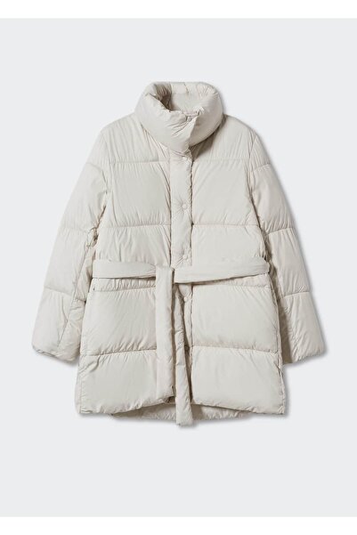 MANGO Woman Kemerli Kapitone Anorak