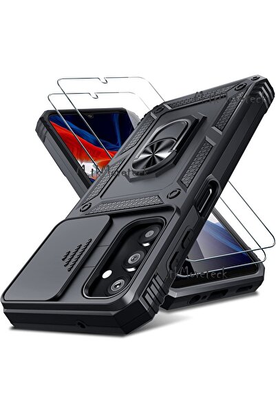 m.tk moveteck Samsung Galaxy A14 5g Kılıf Kamera Korumalı Sürgülü Yüzüklü Arm...