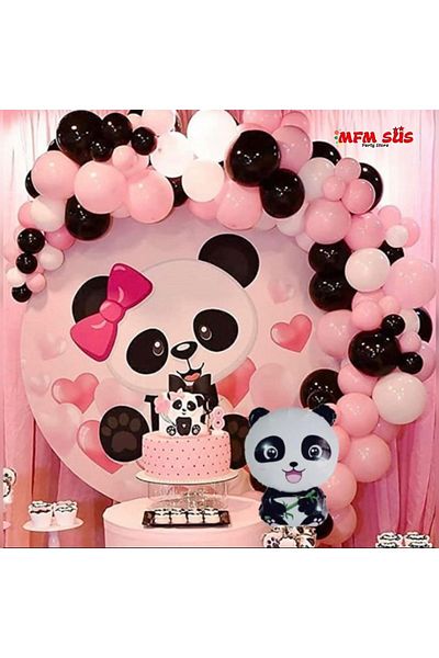 MFM Party Panda Foil Chain Balloon Set