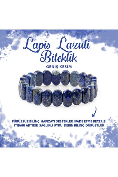 Deniz Doğal Taş سوار من حجر اللازورد الطبيعي المعتمد ذو القطع الواسعة