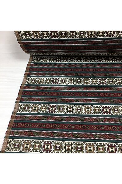 Renk Tekstil Anatolia Etnik Dokuma Kilim Desenli Kumaş