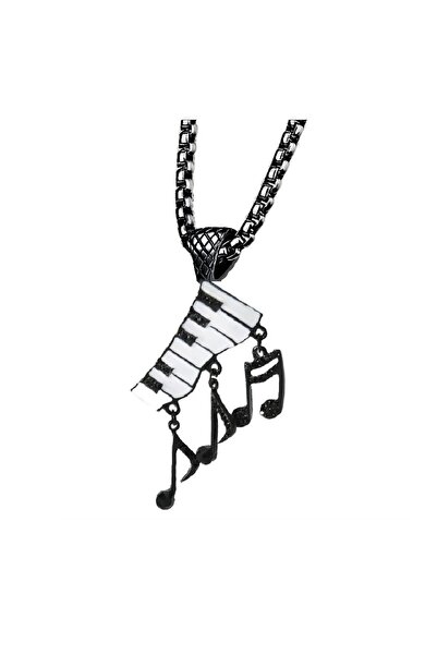 Herşey Nota Piyano Çelik Ineli Kolye