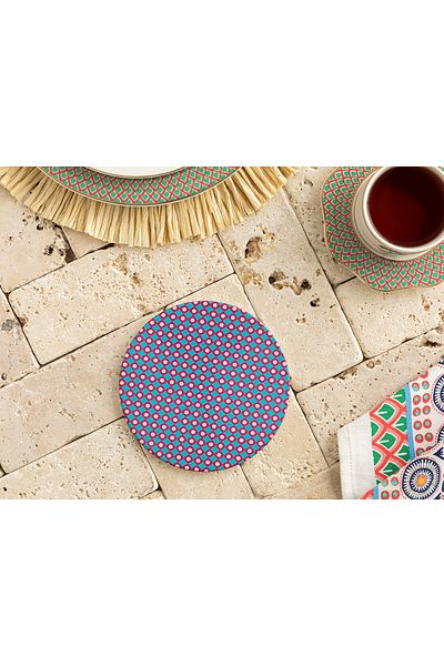 English Home Exotic Lines Ceramic Trivet 16 Cm Purple