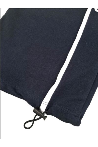 Gofeel Navy Blue Unisex Parachute Fabric Baggy Trotters Oversize Sweatpants with Adjustable Waist Elastic Legs