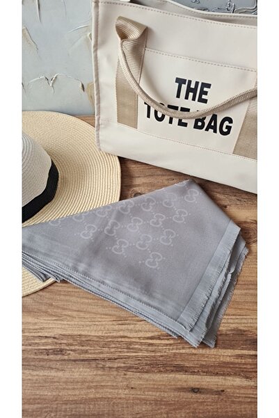 Nilbutik Pamuk Ipek Karışımlı Gucci Desen Şal