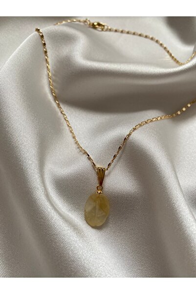 DOĞALTAŞ TASARIM Sitrin Doğaltaş Kolye