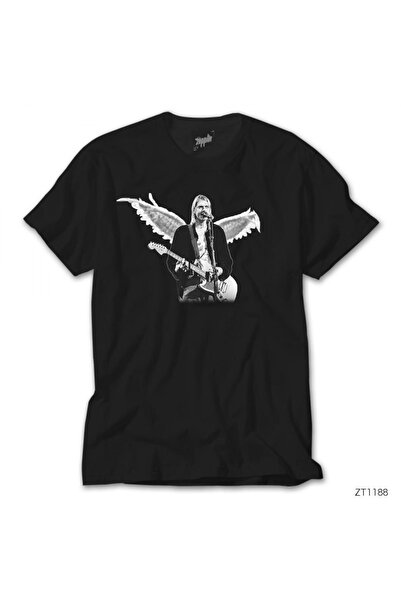 Z zepplin Tricou negru Kurt Cobain