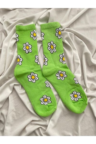 Planet Butik Daisy Green Socks