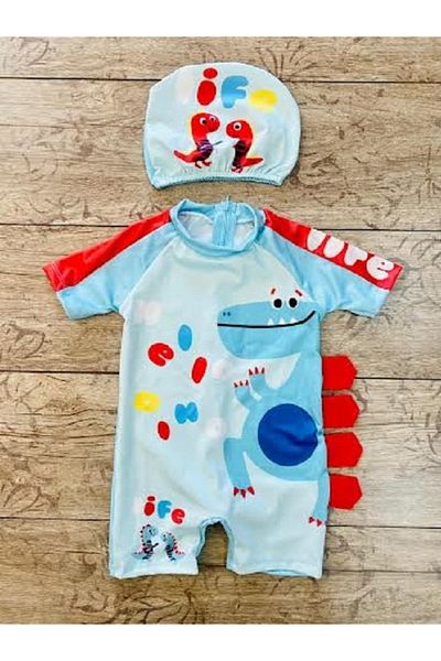 PODIUM GYM Costume de baie pentru bărbați - Protecție solară, uscare rapidă, imprimeu cu personaje drăguțe