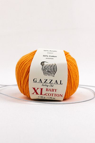 Gazzal Baby Cotton XL 50g - Amigurimi Punch Πλεκτό Χέρι Κορδόνι Taka Yarn (3416 XL)