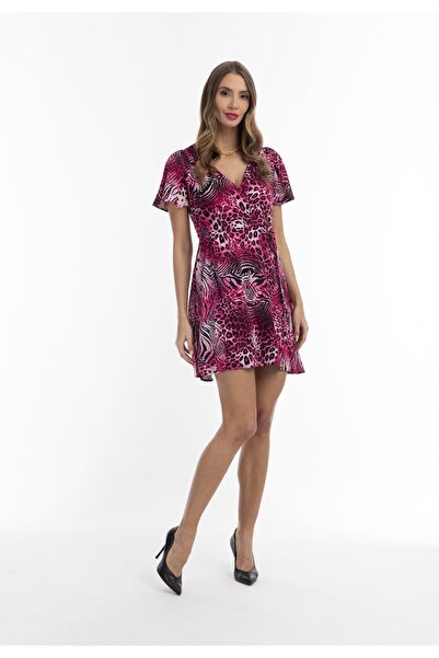 Faina Minikleid cu imprimeu animal