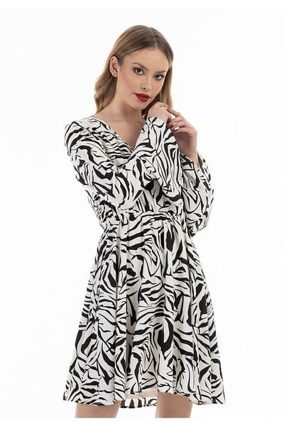 Faina Kleid - Zebraprint