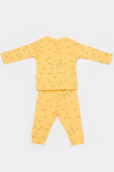 BabyCosy Organik Modal Fil Desenli Şapkalı 3'lü Bebek Takım Set