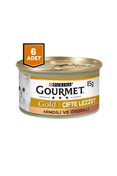 Gourmet Gold Hindili Ördekli Kedi Konserve Mama 6 X 85 Gr.
