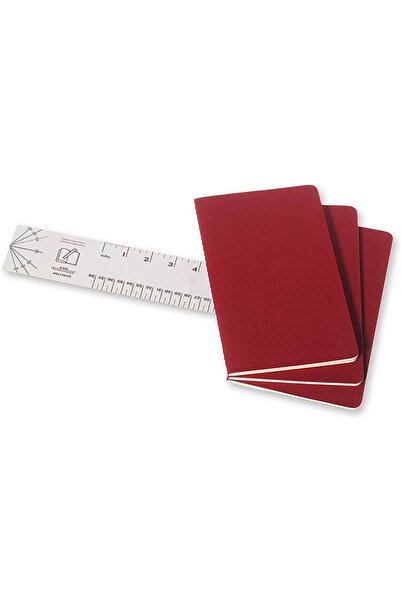 Moleskine Cahier Large 3-Piece Lined Journal Notebook, 13x21cm