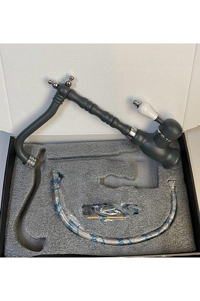 Class Armatür Anthracite Chrome Kitchen Sink Faucet