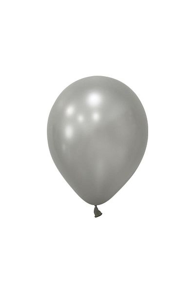 asöy Metallic Silver Balloon 10 Pieces 12 Inch Standard Size 30 Cm Metallic Colored Party Balloon Birthday