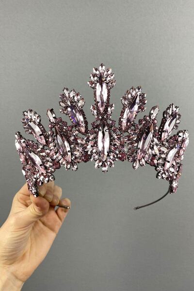 FdayAksesuar Ροζ Τσάντα Νύφης με Πολύτιμες Πέτρες και Χένα – Αξεσουάρ Νύφης