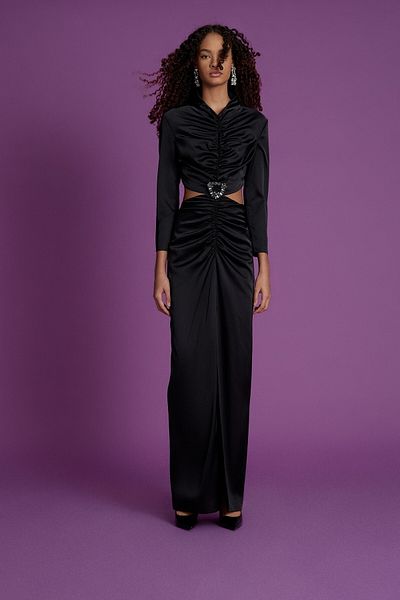 rue Rochie de seara decoltata Rochie neagra