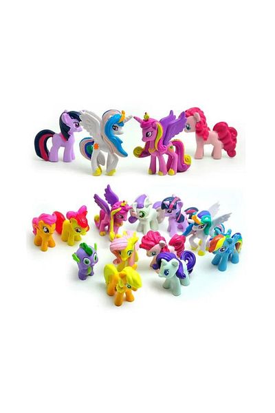 MY LITTLE PONY مجموعة من 12 لعبة على شكل المهر