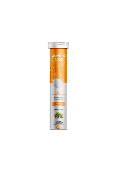 Sunlife Vitamin C 1000 Mg 20 Effervescent Tablets X 3 Pieces