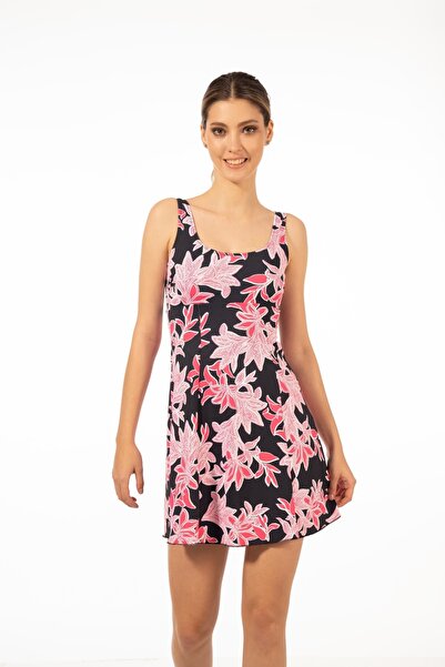 Estiva Women's Floral Print Dress Swimsuit