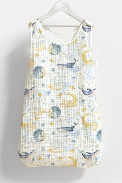 Tuğba Kuğu 4 Layers Muslin Baby Sleeping Bag (0-18 MONTHS) - Whale in the Sky