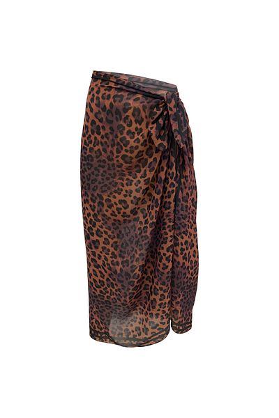Bolder Emily Jaguar Silk Chiffon Pareo