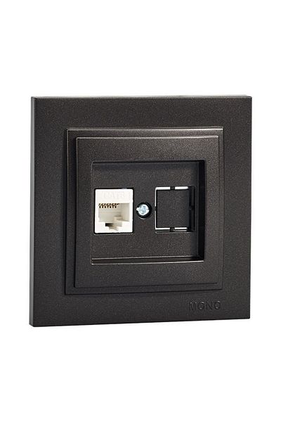 MONO Despina Smoked Data Socket Cat6 - Frameless 500- 002005 -125