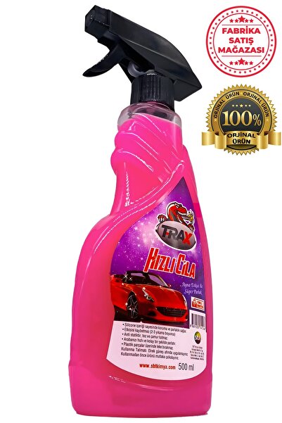 ARACINIZ İÇİN EN İYİSİ T-RAX Hızlı Cila Süper Etkili Araba Oto Cilası Muhteşem Parlaklık Üstün Koruma 500 Ml