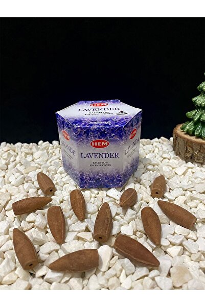 Hem Lavander Lavanta Kokulu Tütsü Geri Akış Koni Konik Tütsü Backflow 40tane