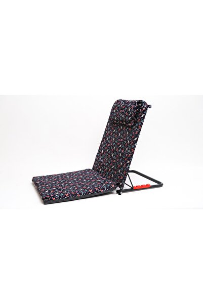 Herrmen Portatif Kademe Ayarlı Yastıklı Ve Minderli Şezlong