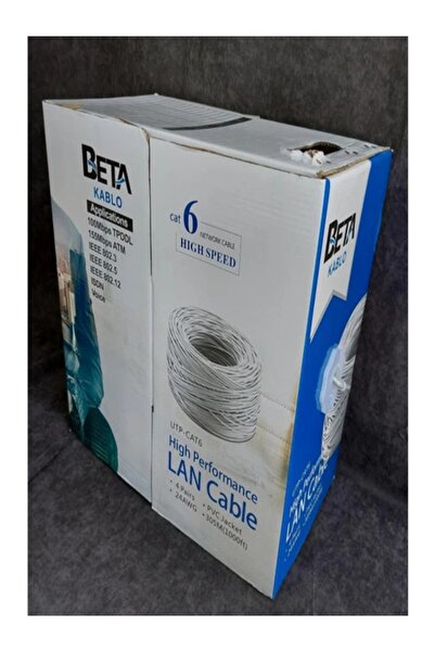 Beta 4x2x23 Awg Cat6 Kablo Kutu (305 Metre)