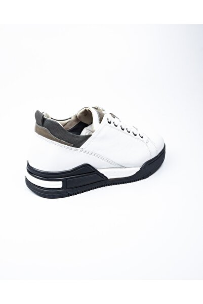 MARCOMEN 17369 White Leather Men's Casual Shoes