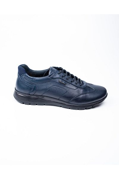 MARCOMEN 17376 Navy Blue Leather Men's Casual Shoes