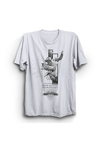 The Fame Μπλουζάκι με μυθολογικό σχέδιο Non Desistas, Non Exieris (ποτέ μην ε...