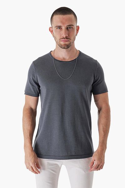 CHUBA Ανδρικό μπλουζάκι Leo Regular Fit Knitwear Smoked 23s2003