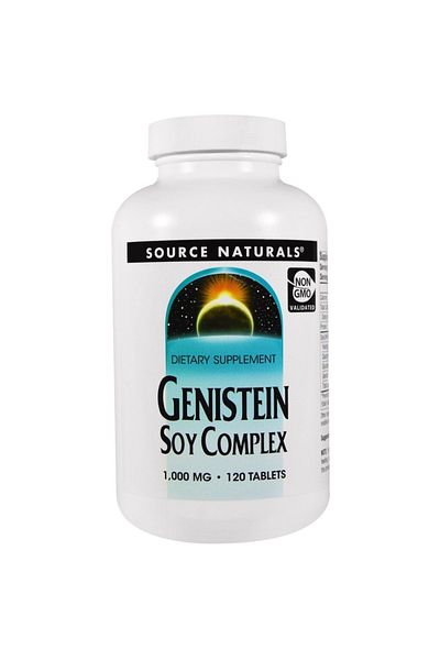 source naturals Ultra Premium Genistein Soy Complex - 1000mg Organic Soy Fiber Supplement